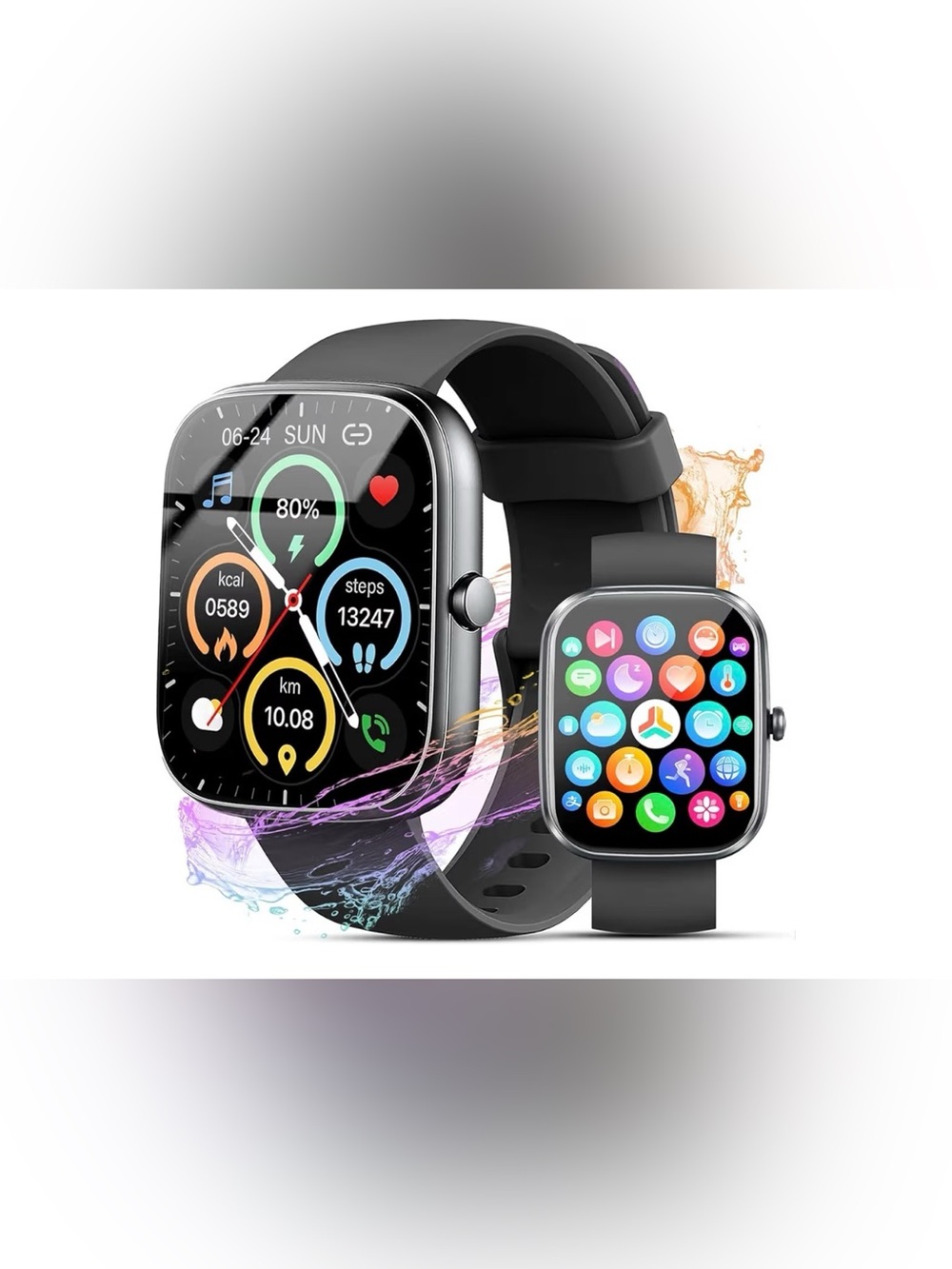Smart Fitness Watch - Black